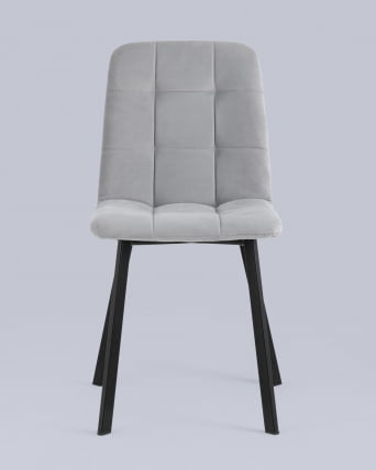 Стул Оливер Скуаре велюр Светло-серый / Oliver Square_3